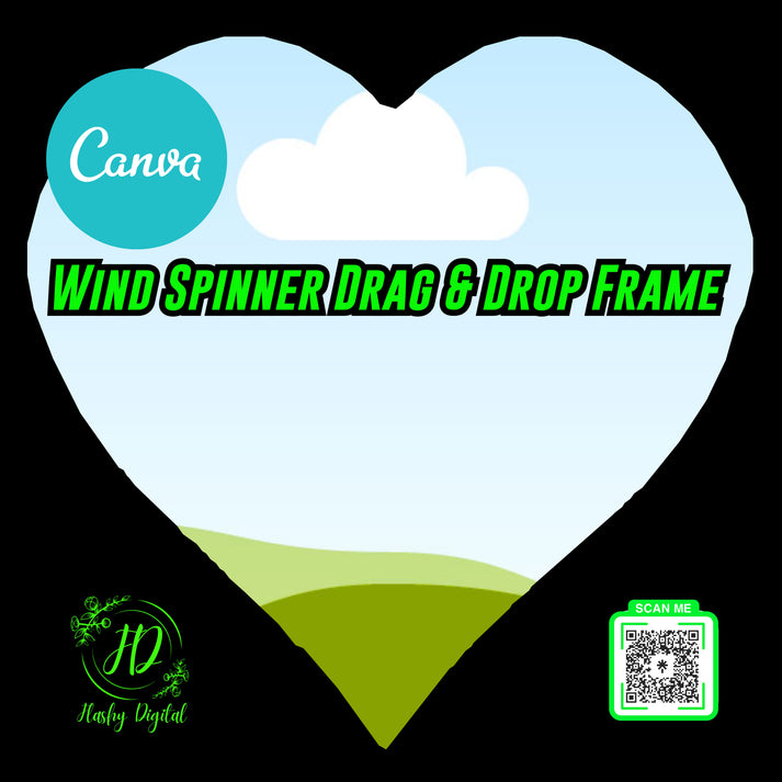 Heart Wind Spinner Canva Template Drag & Drop – Flashy Digital